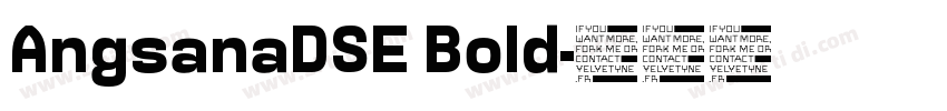 AngsanaDSE Bold字体转换